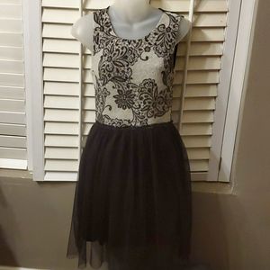 Anthropologie Weston Wear Dress w Lace Skirt Small
